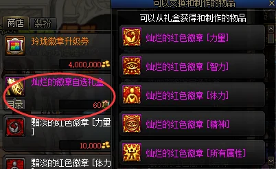 2025年DNF热门力量徽章选择指南：哪个部位能最大化提升角色战力？